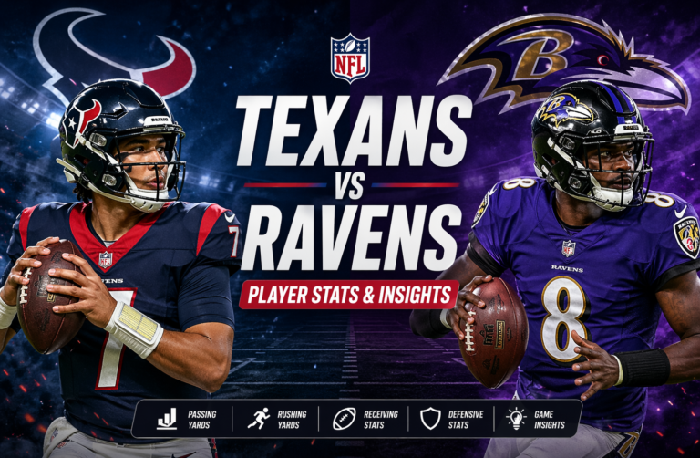 Texans vs Baltimore Ravens Match Player Stats Breakdown and Insights