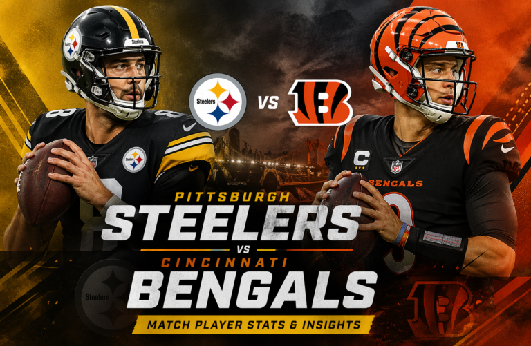 Pittsburgh Steelers vs Cincinnati Bengals Match Player Stats