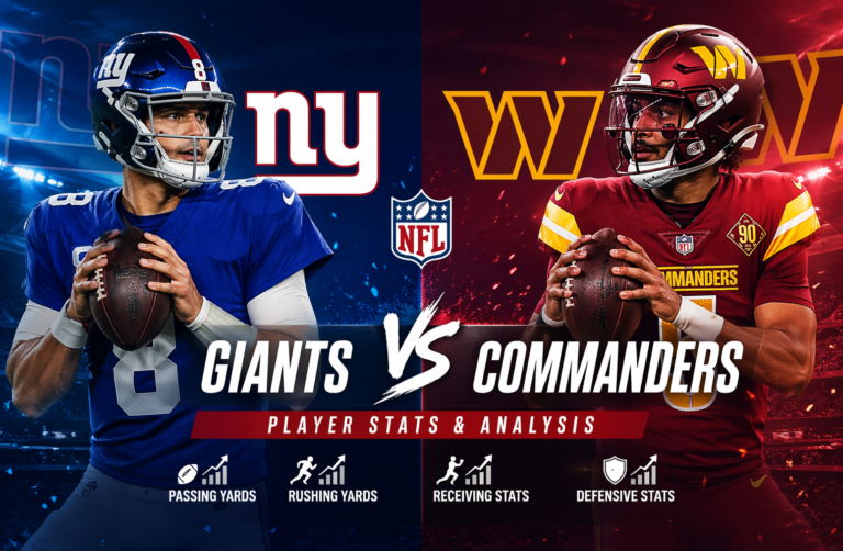 New York Giants vs Washington Commanders Match Player Stats