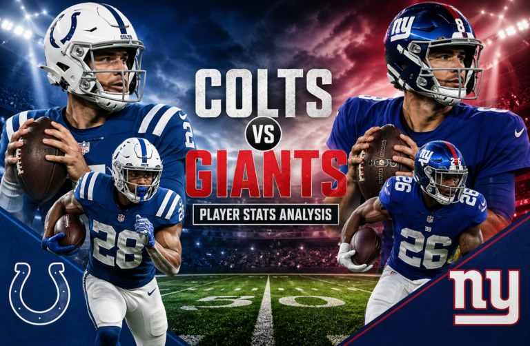 Colts vs New York Giants Match Player Stats