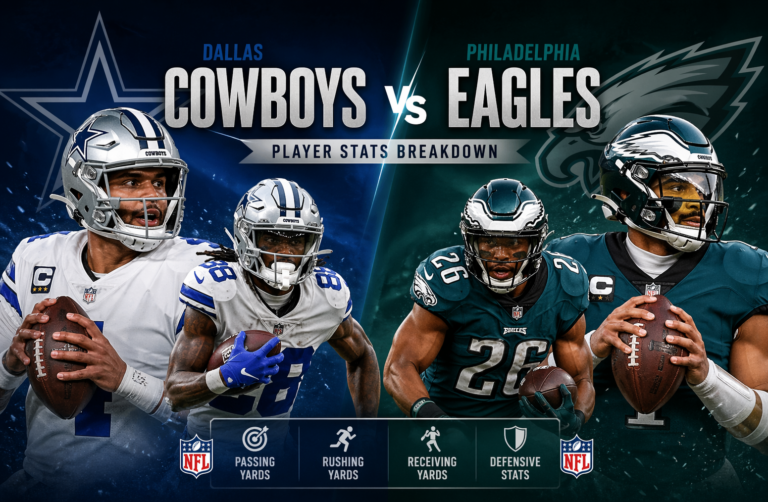 Dallas Cowboys vs Philadelphia Eagles Match Player Stats