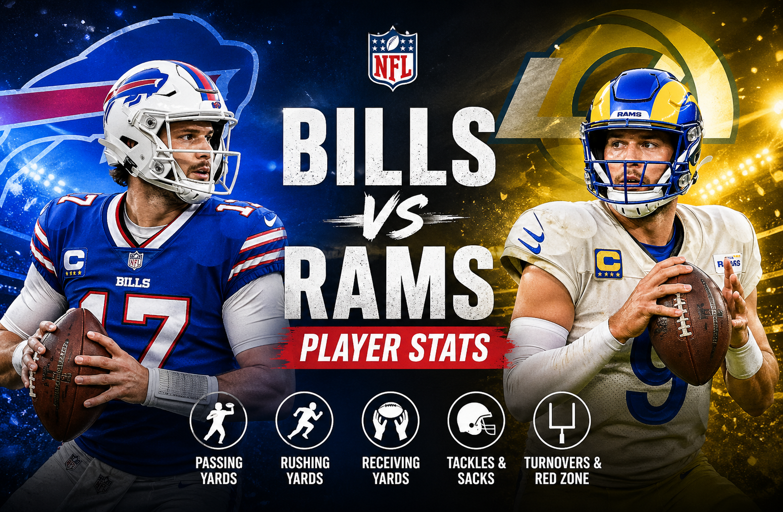 Buffalo Bills vs Los Angeles Rams Match Player Stats