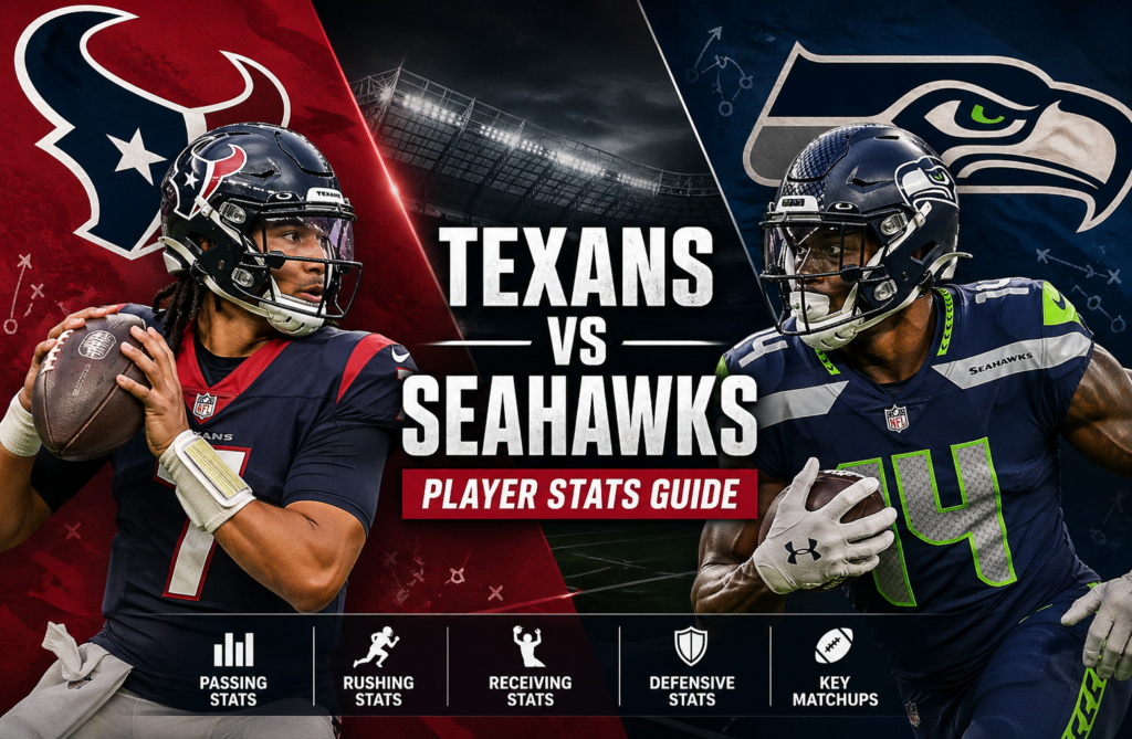 Texans vs Seahawks Match Player Stats