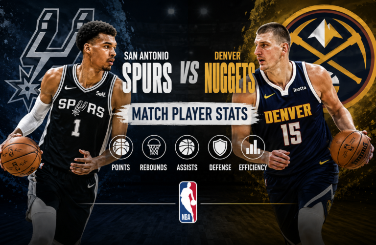 San Antonio Spurs vs Denver Nuggets Match Player Stats
