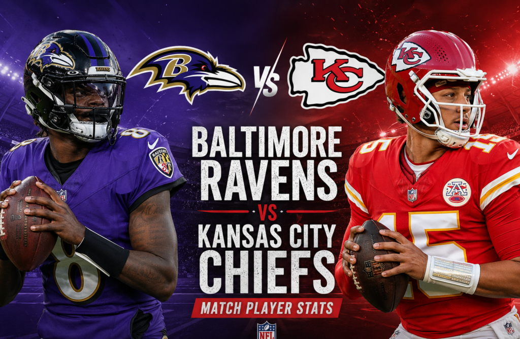 Baltimore Ravens vs Kansas City Chiefs Match Player Stats