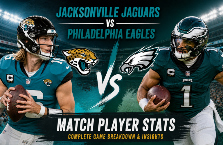 Jacksonville Jaguars vs Philadelphia Eagles Match Player Stats