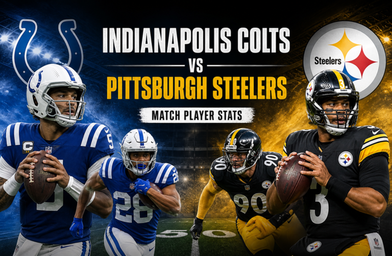 Indianapolis Colts vs Pittsburgh Steelers Match Player Stats