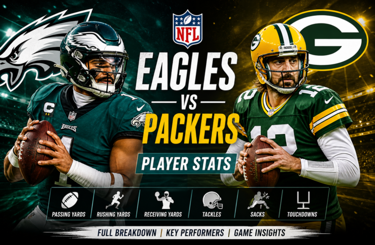 Philadelphia Eagles vs Green Bay Packers Match Player Stats