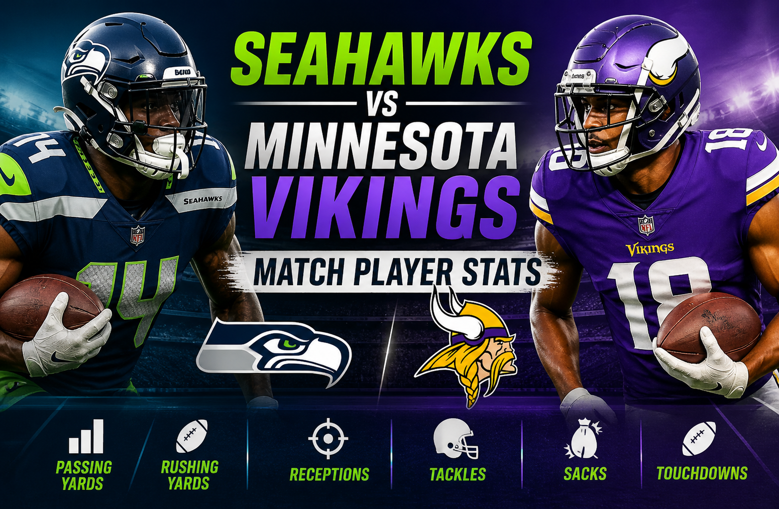 Seahawks vs Minnesota Vikings Match Player Stats