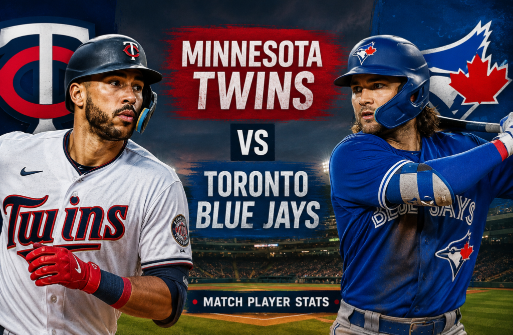 Minnesota Twins vs Toronto Blue Jays Match Player Stats